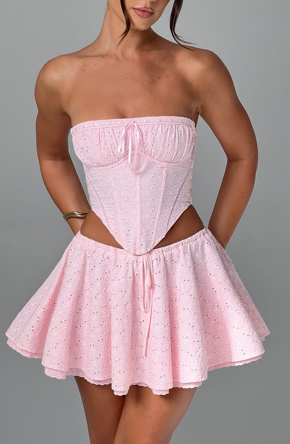 Winnie Mini Skirt - Blush Product Image