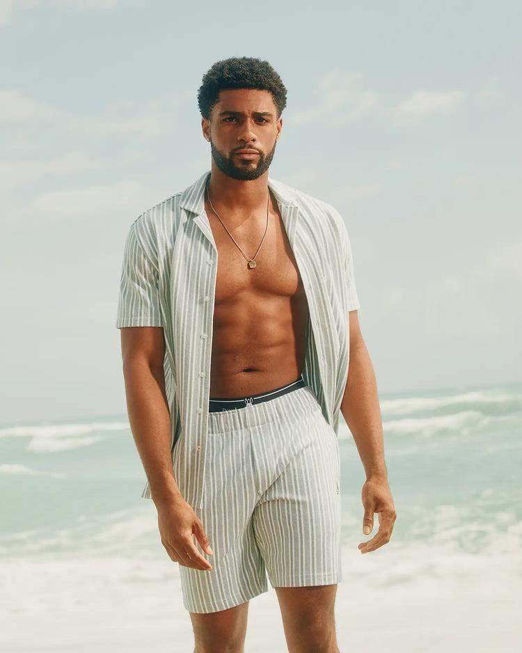 MENS ROBERT KNIT STRIPE SHORT - MB0900007 Male Product Image