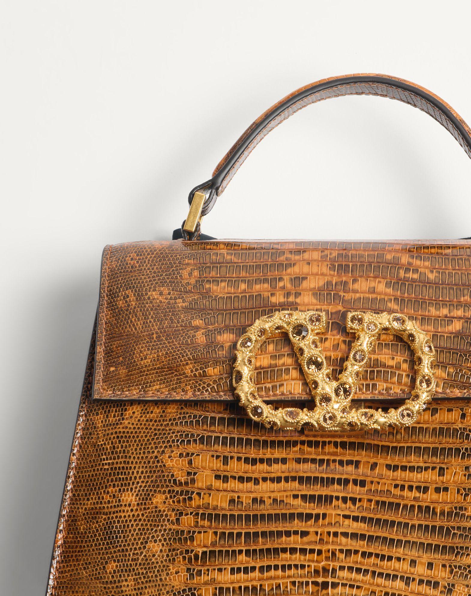 Valentino Garavani Vsling Small Handbag In Tejus With Jewel Logo Product Image