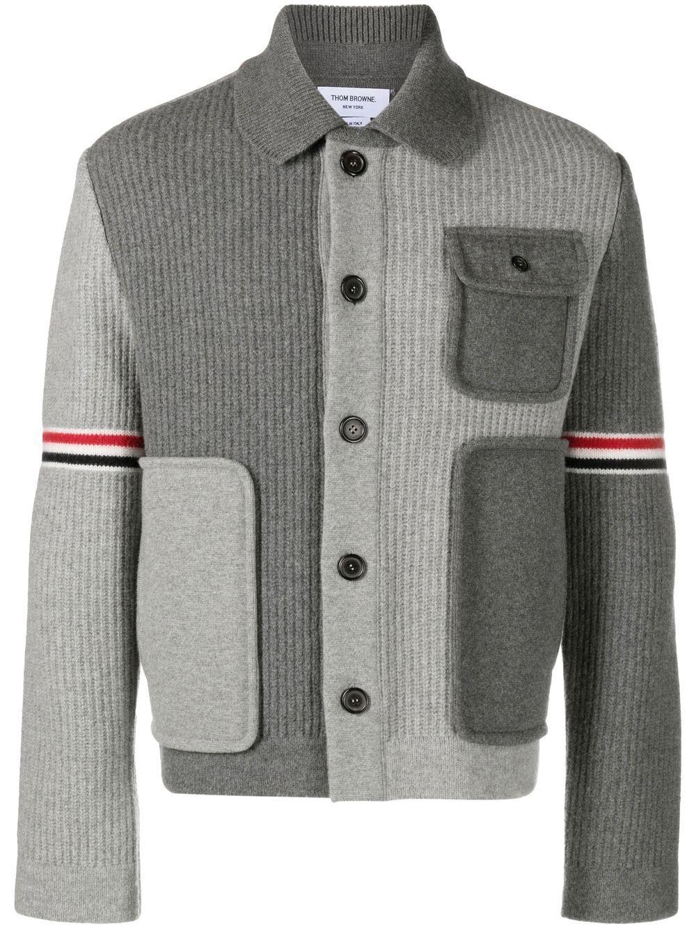 patchwork wool cardigan Product Image