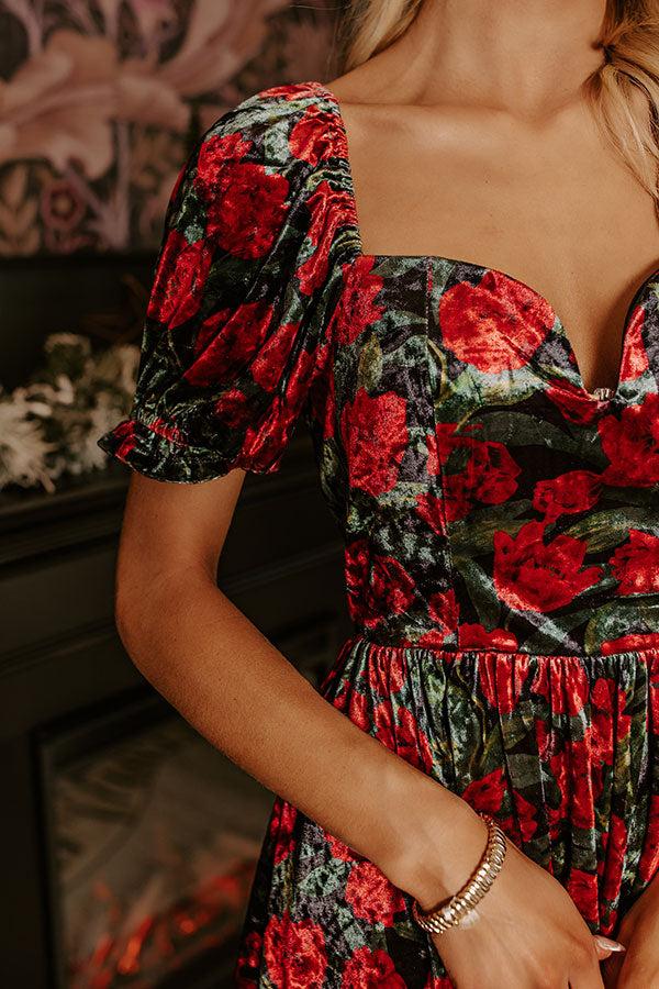 The Final Rose Velvet Mini Dress Product Image