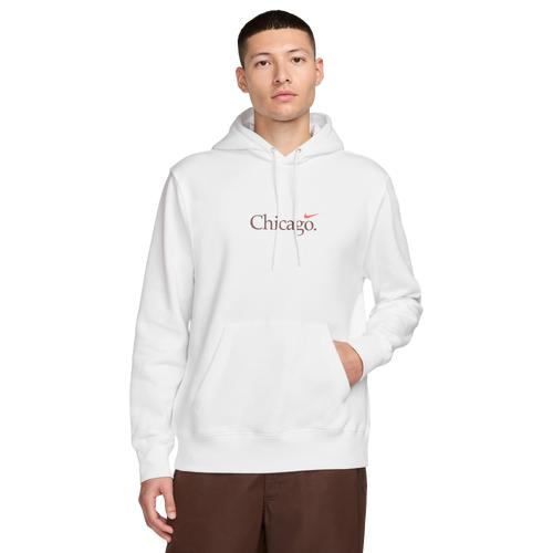 Nike Mens Nike Chi Club Pullover BB Hoodie - Mens White/Cosmic Clay Product Image