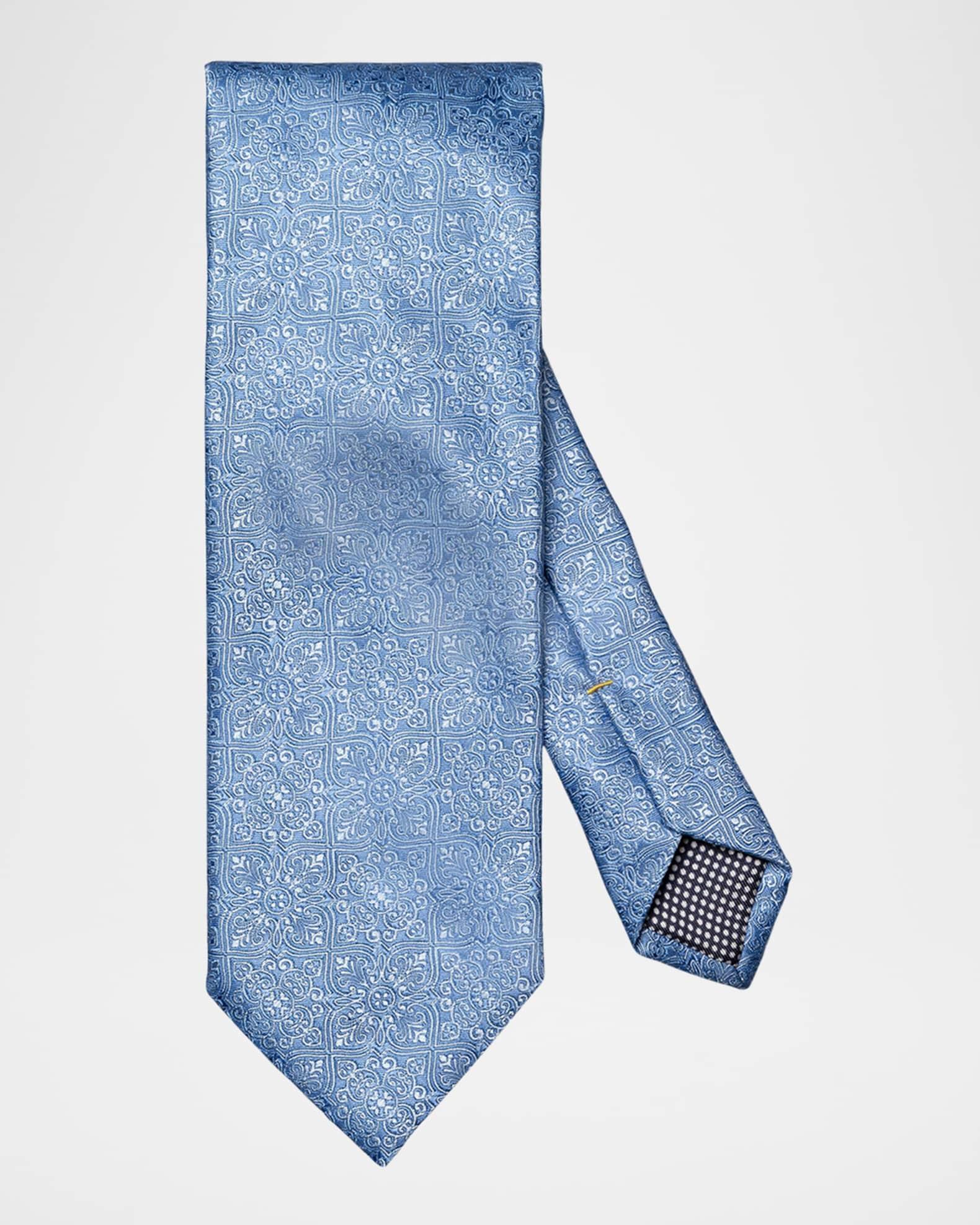 Men's Medallion Woven Silk Tie Product Image
