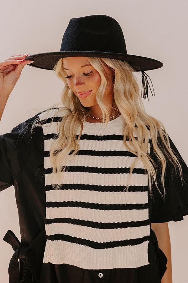 Chasing Sunsets Felt Fedora in Black Product Image