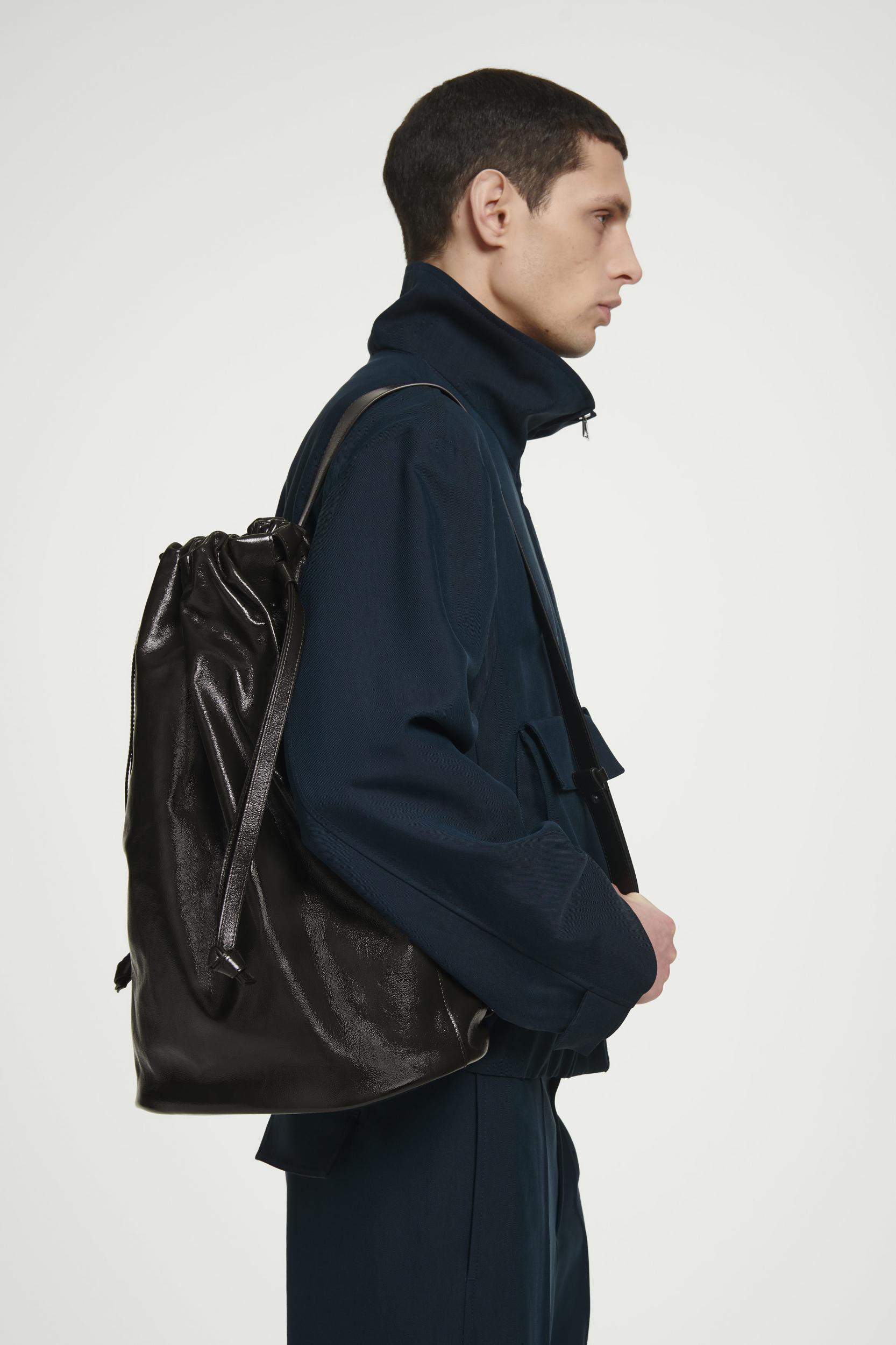 LEATHER DUFFLE BACKPACK Product Image