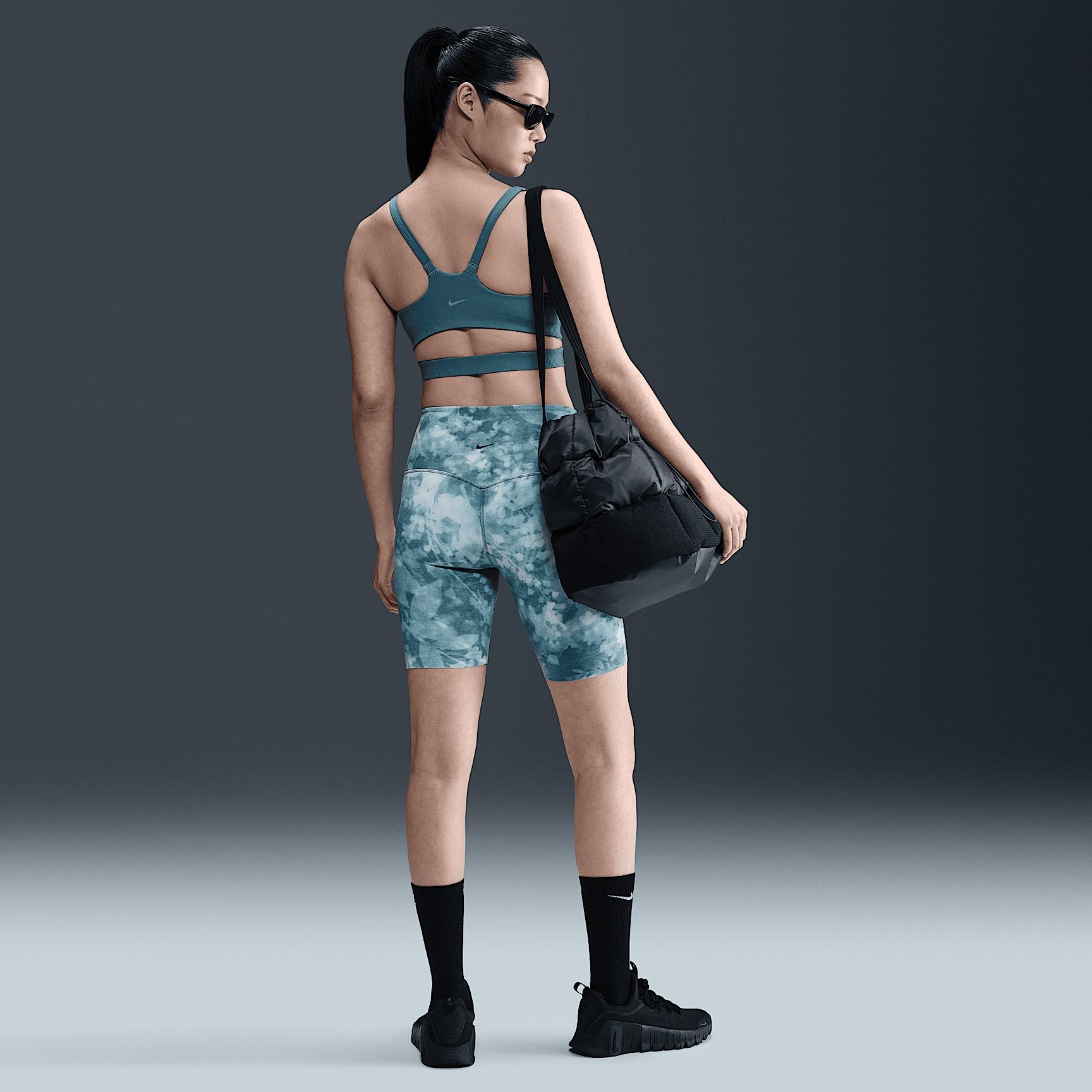 Nike Womens Zenvy Rib Light-Support Padded Sports Bra | HF5378-006 Product Image