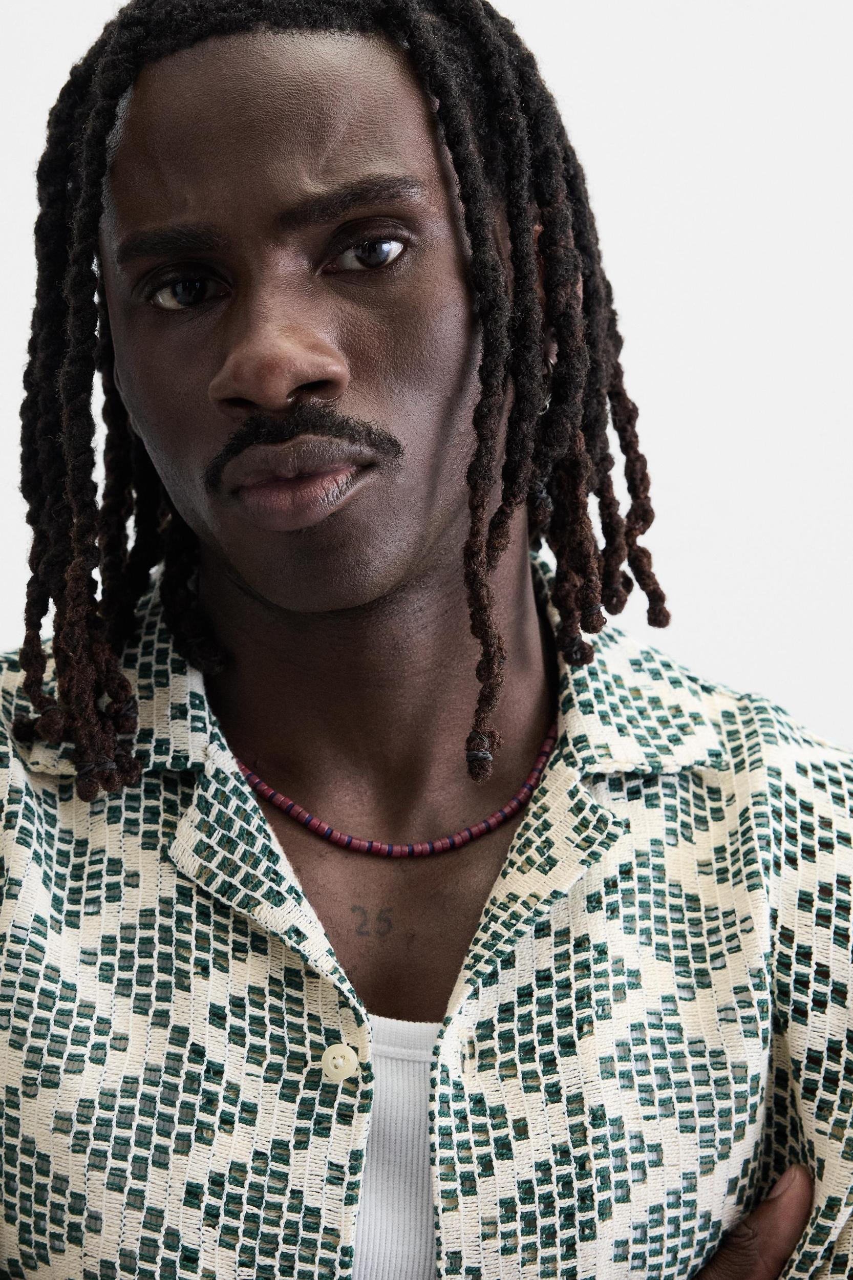 OPEN-WEAVE TEXTURED SHIRT Product Image