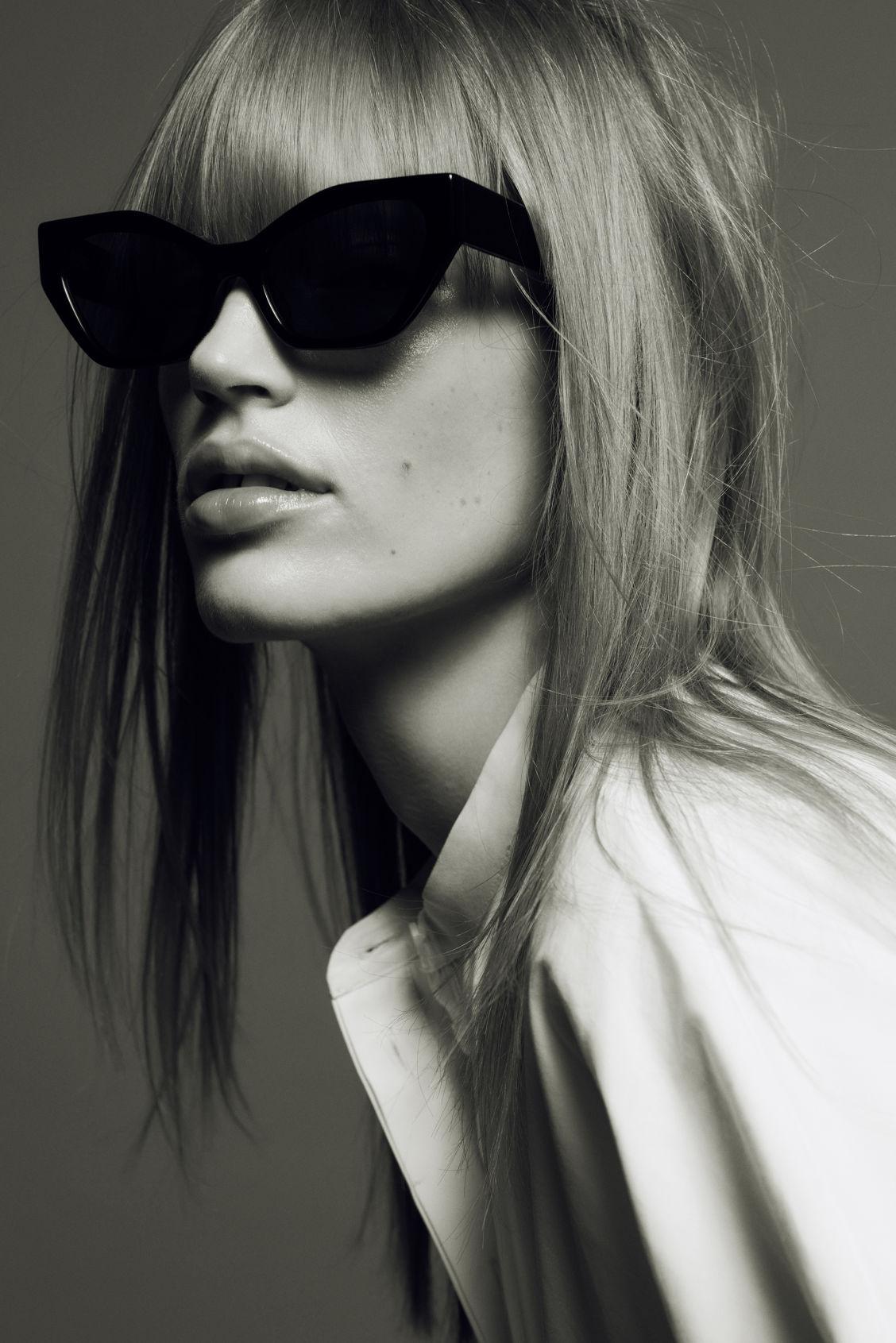 ANGULAR CAT-EYE SUNGLASSES Product Image