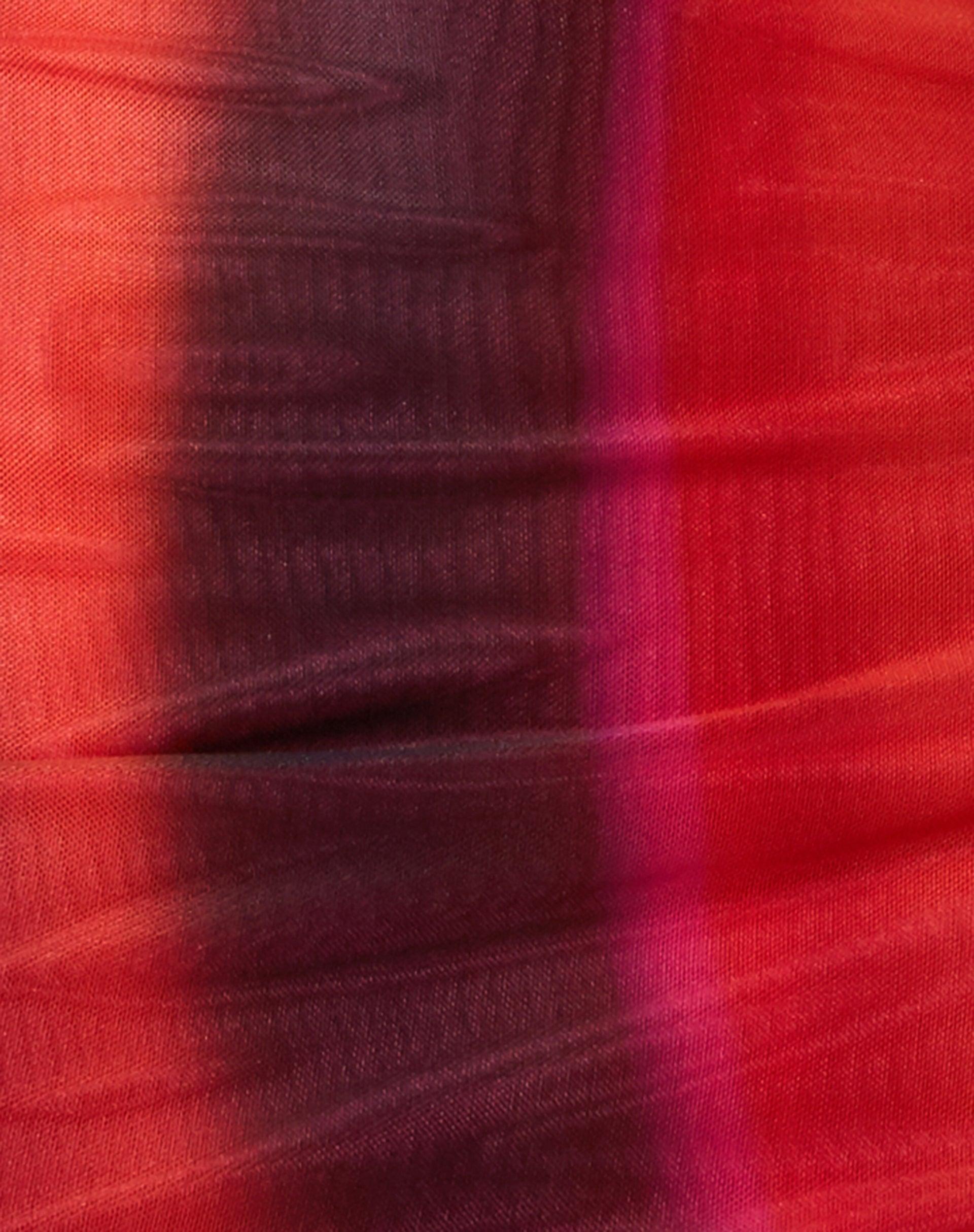 Yuvila Mini Dress in Solarized Orange and Pink Product Image