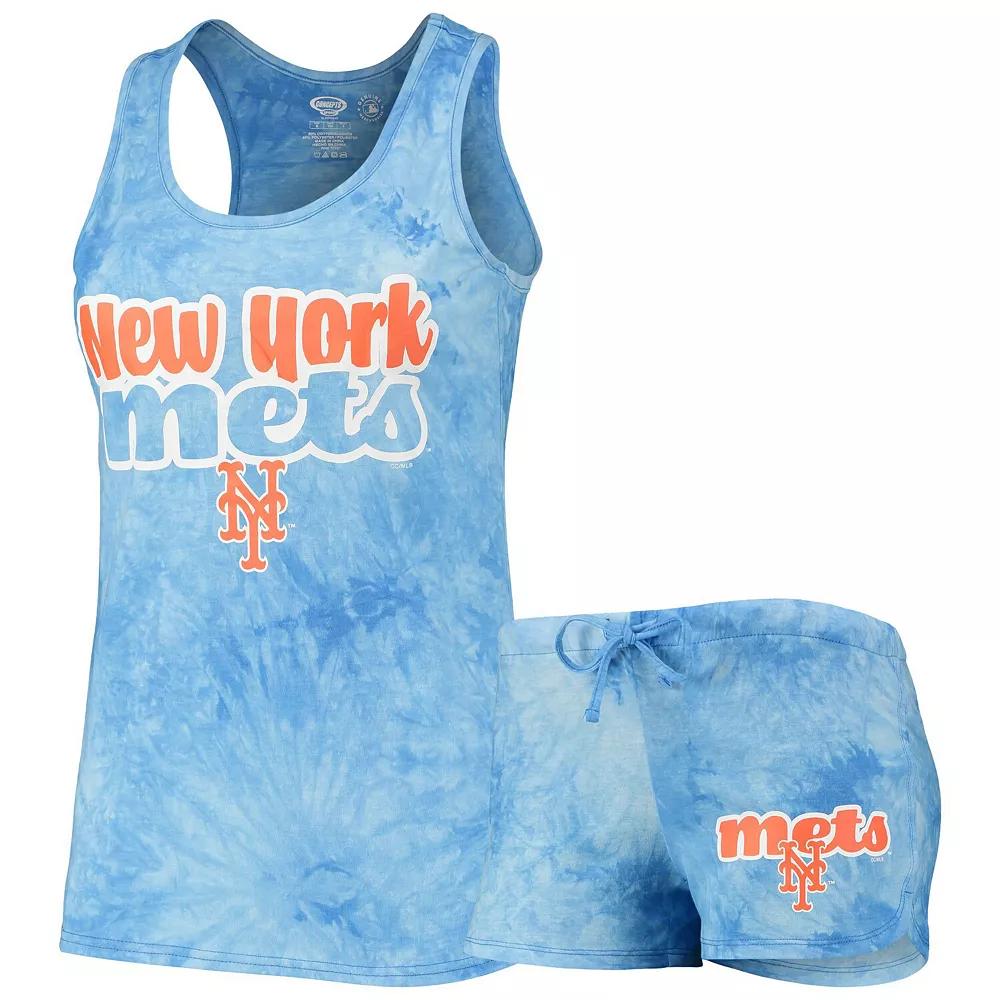 Women's Concepts Sport Royal New York Mets Billboard Racerback Tank Top & Shorts Set,  Product Image