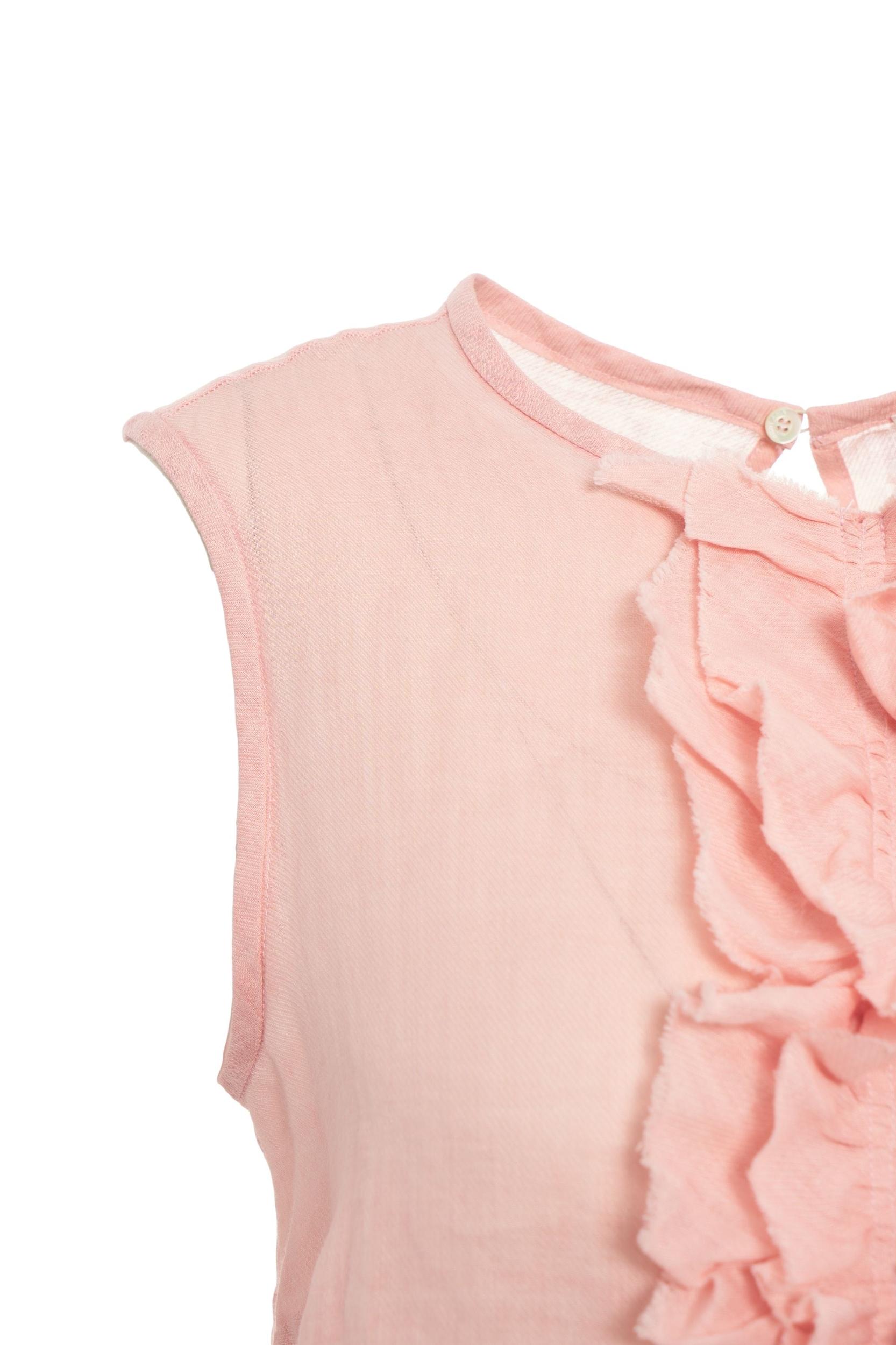 Ramie blouse with ruffles Product Image