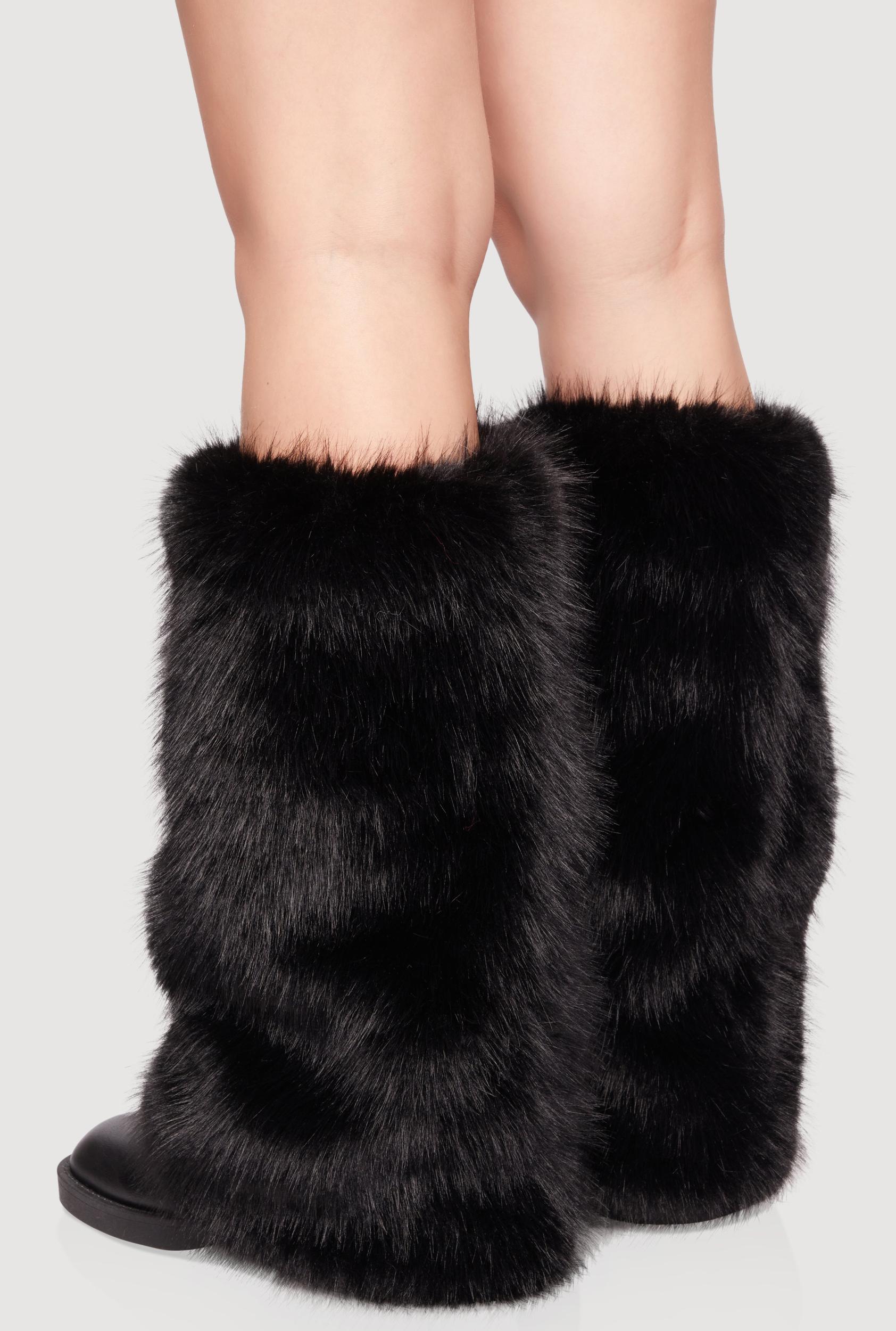 Faux Fur Boot Sleeves Female Product Image