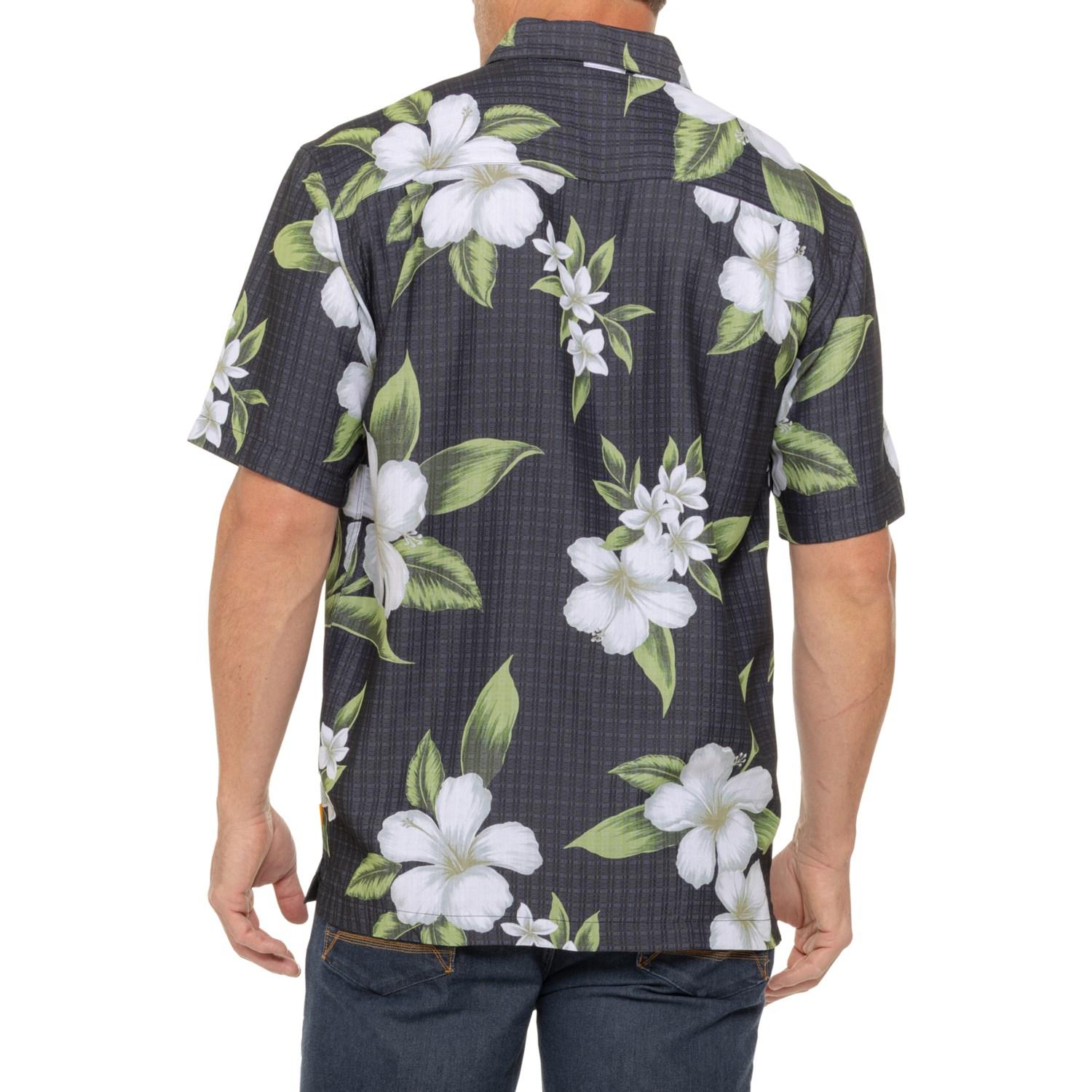 Quiksilver Waterman Outer Reef Jungle Printed Woven Shirt - Short Sleeve Product Image