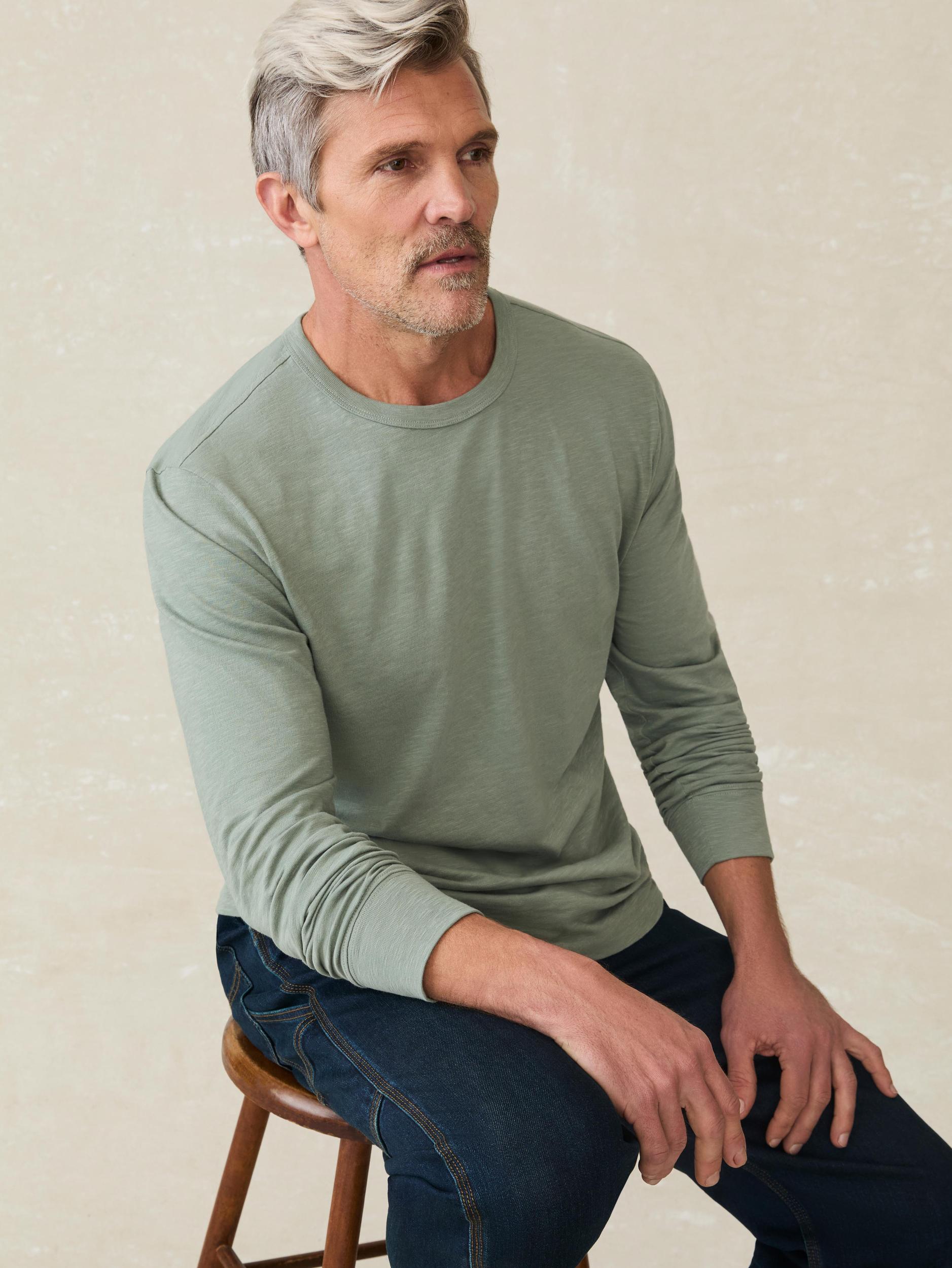 Long-Sleeve Sunwashed Tee - Sage Creek Male Product Image