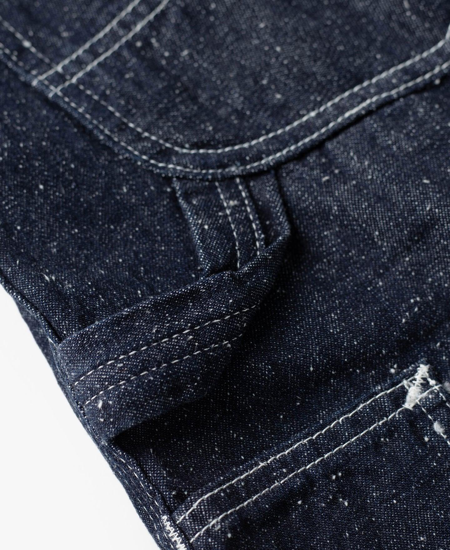 Slub Pearl Yarn Indigo Denim Carpenter Pants Product Image