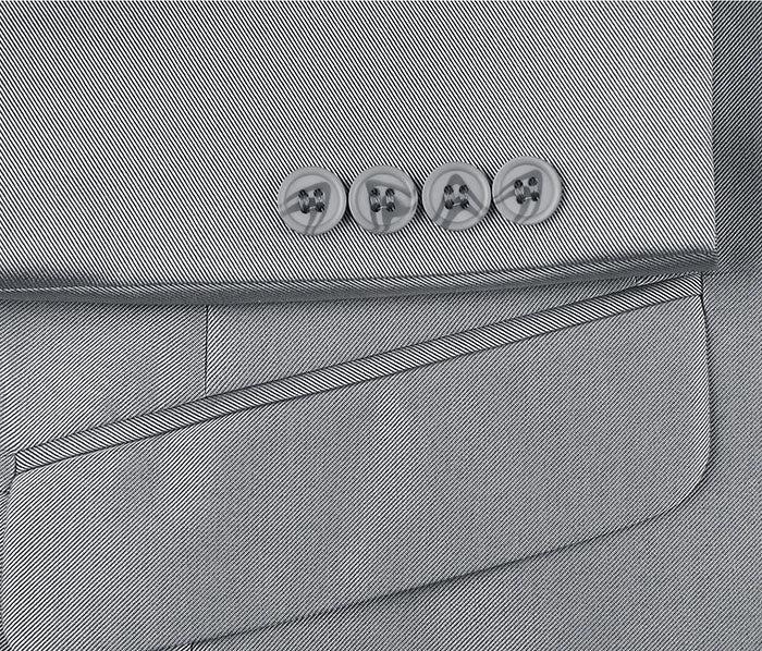 Gray Slim Fit Sharkskin Italian Styled 2 Piece Suit Product Image