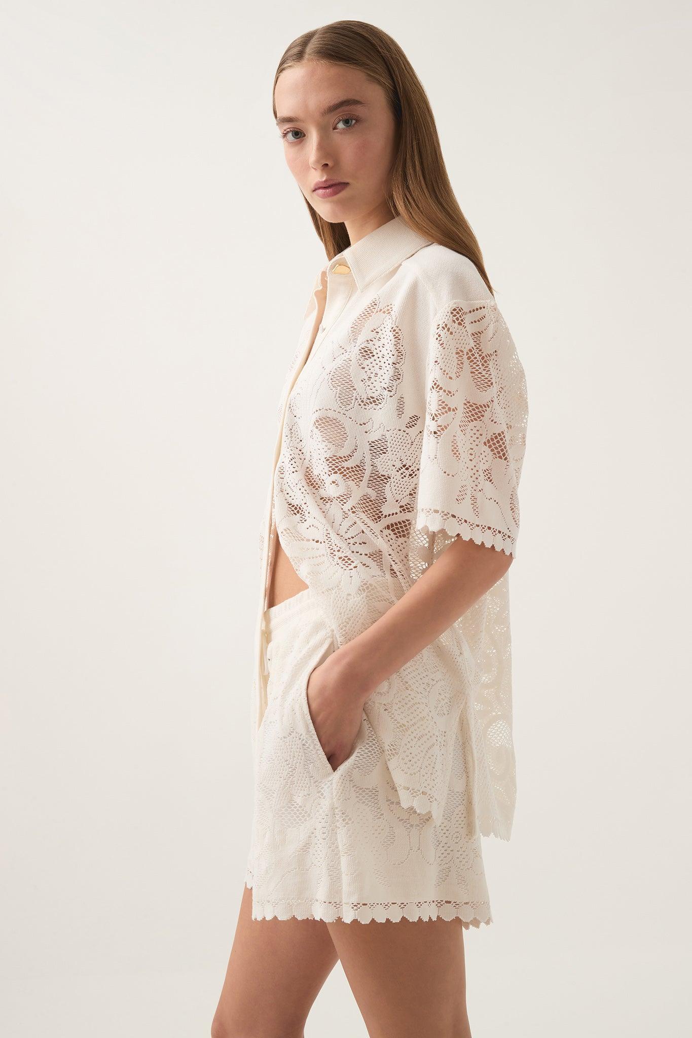 Muses Lace Oversize Shirt Product Image