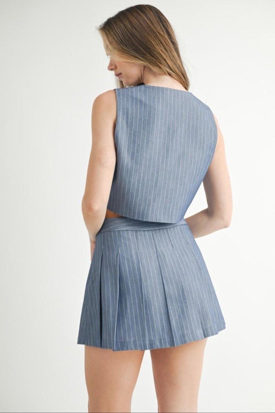 Striped Skirt Set Product Image