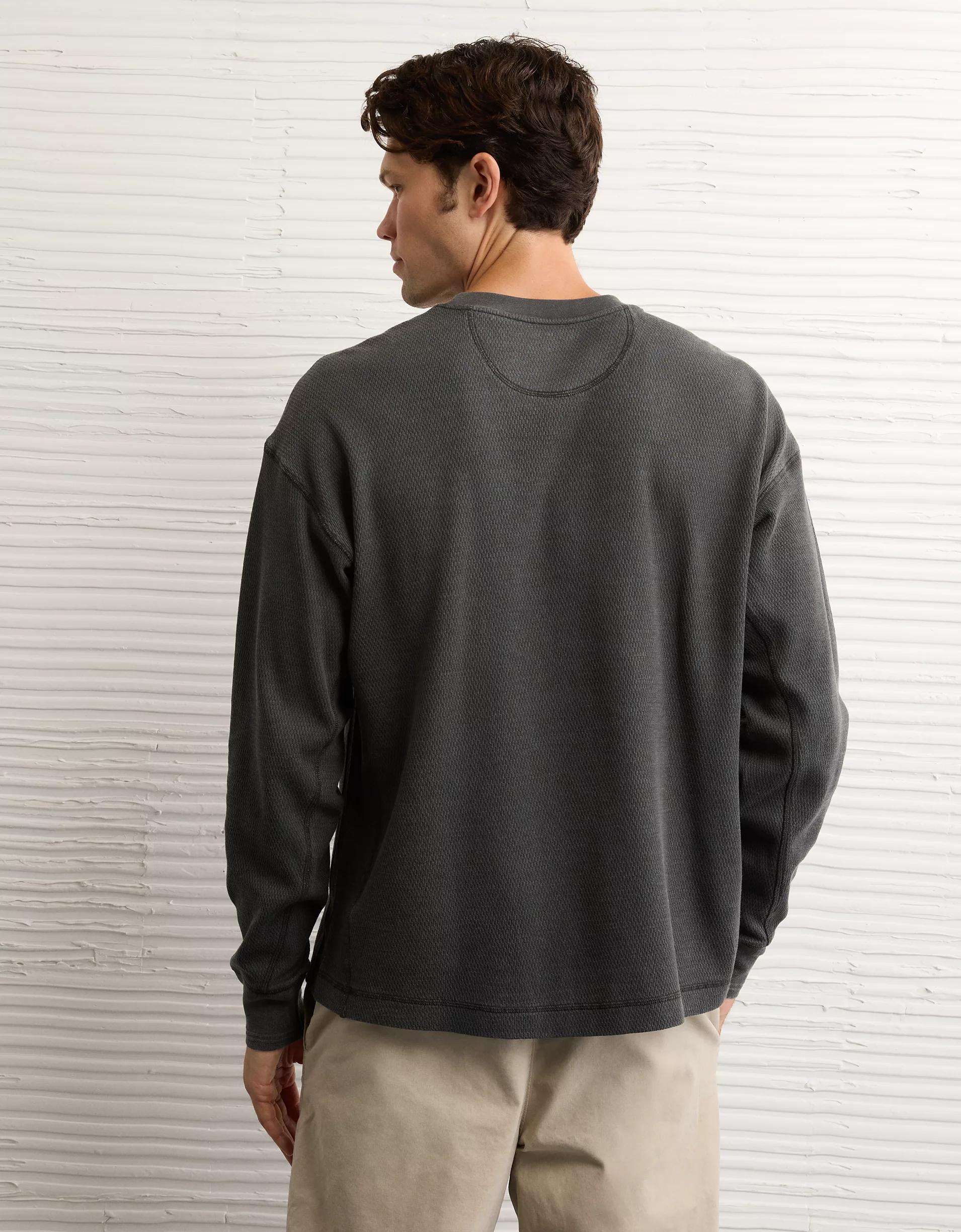 AE Boxy Washed Thermal Shirt Product Image