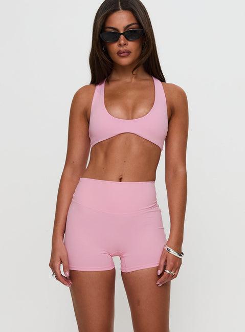 Touchdown Active Contour Short Pink Product Image