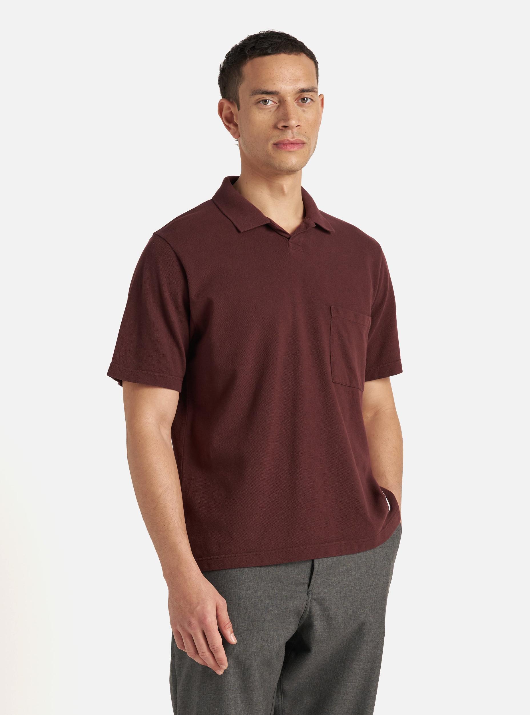 Rich Brown Piquet Vacation Polo Product Image
