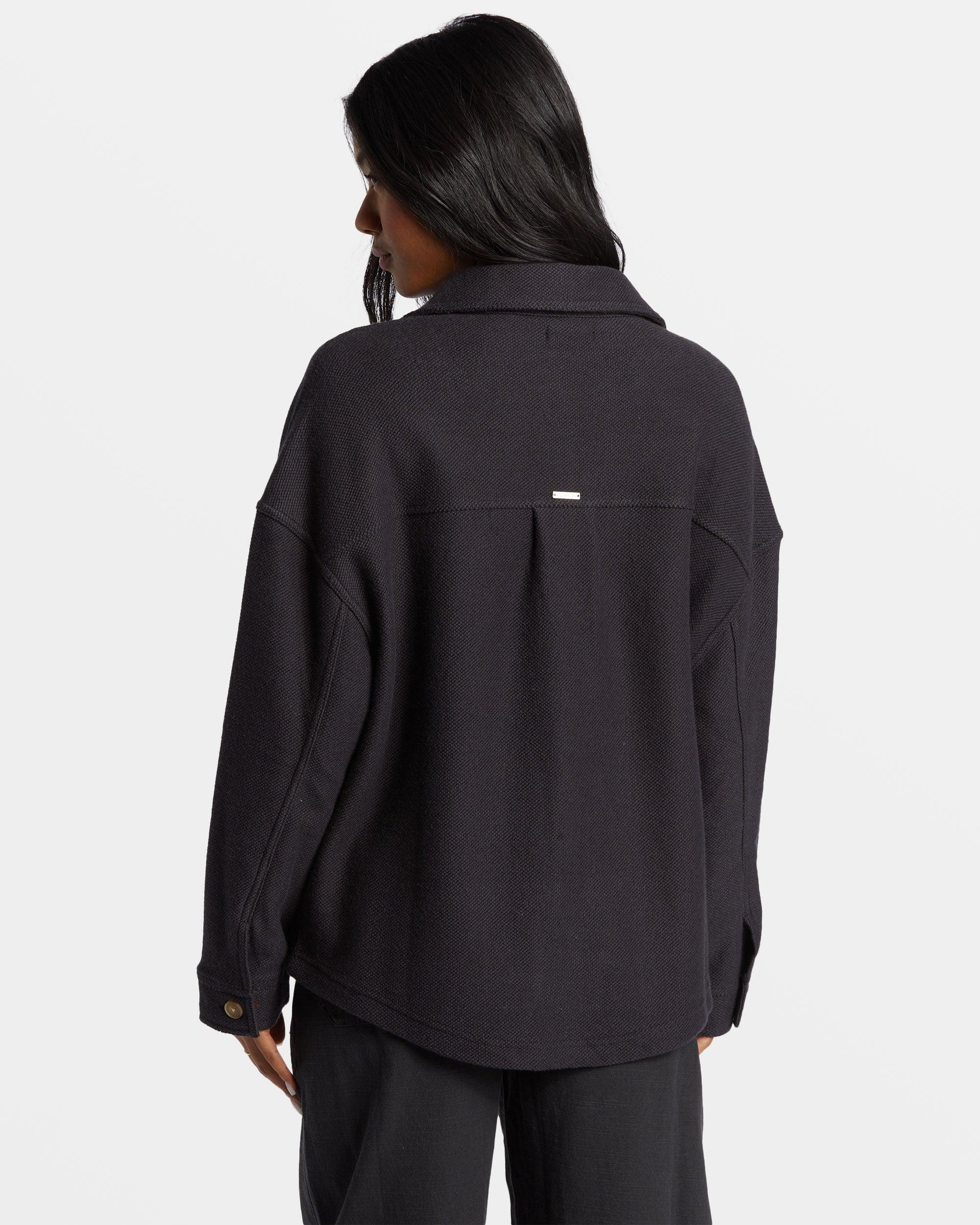 Everytime Oversized Shacket - Black Sands Female Product Image