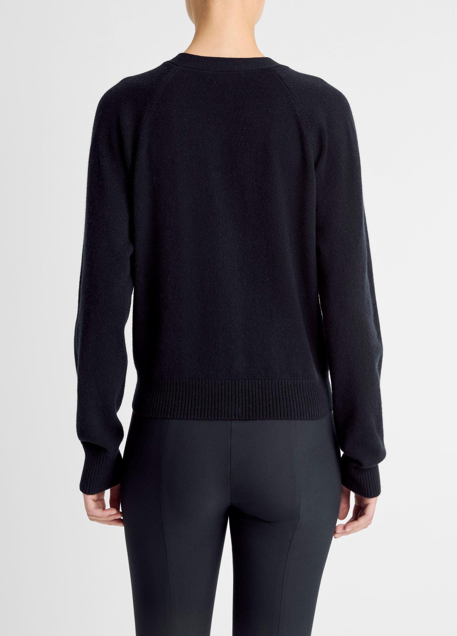 Wool & Cashmere-Blend Pocket V-Neck Cardigan Product Image