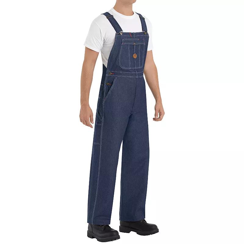 Mens Classic-Fit Bib Overalls Blue Product Image