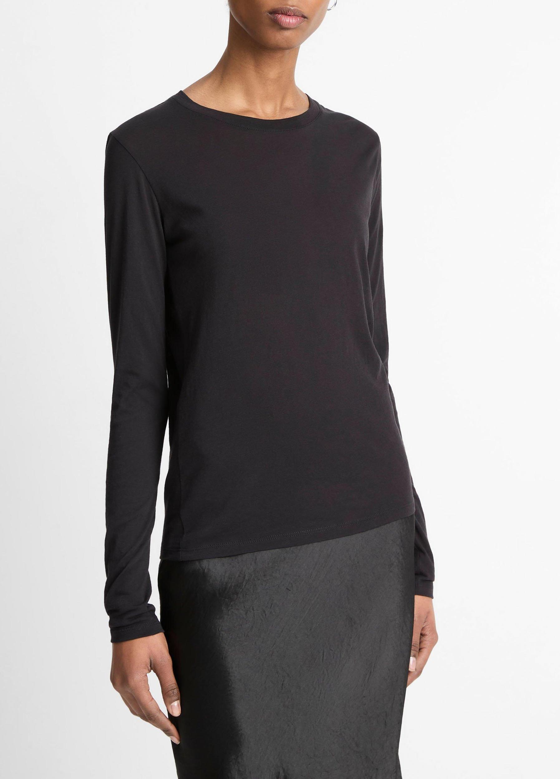 Essential Long Sleeve Crew Neck T-Shirt Product Image