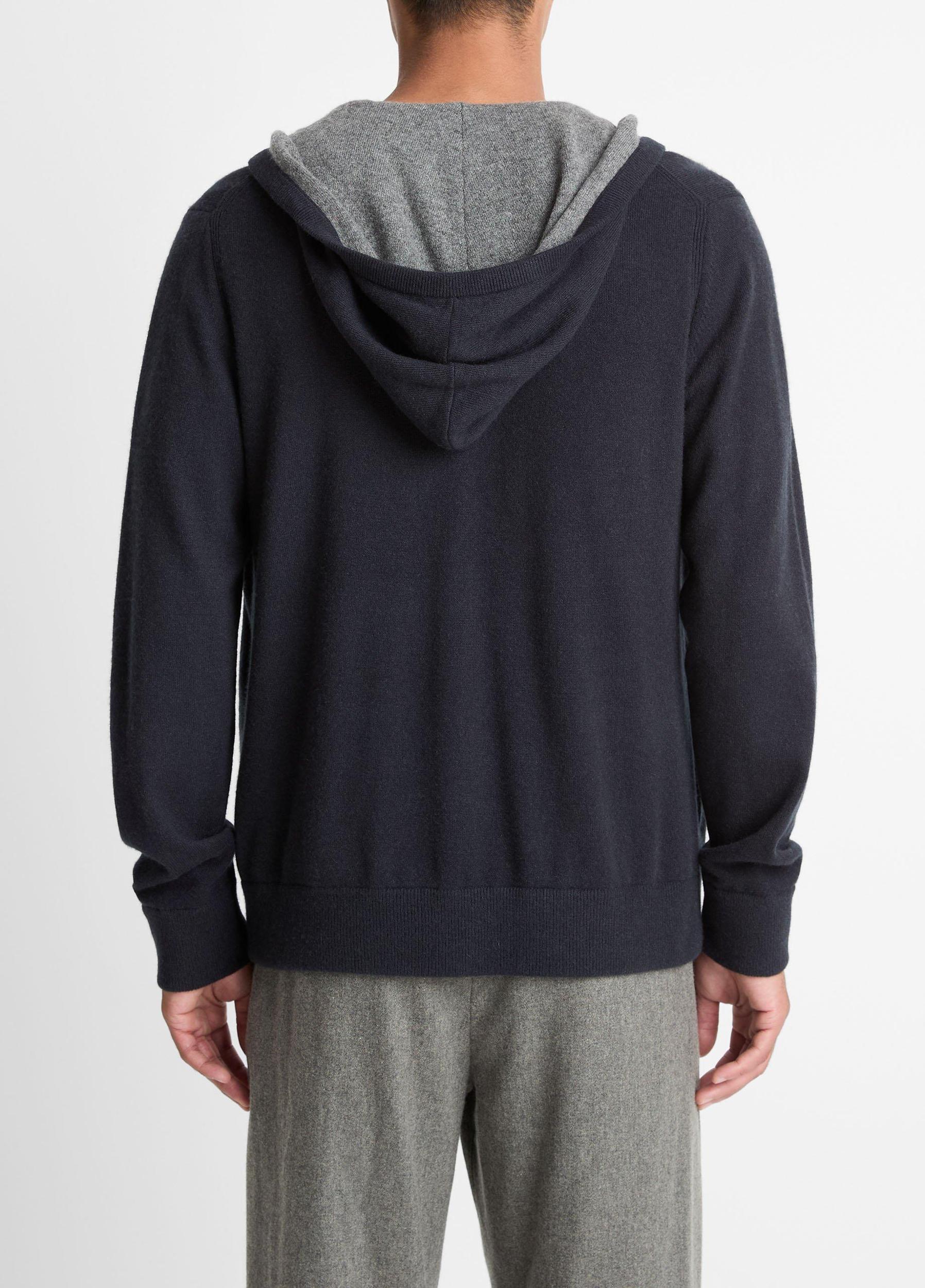 Cashmere Zip-Front Hoodie Product Image