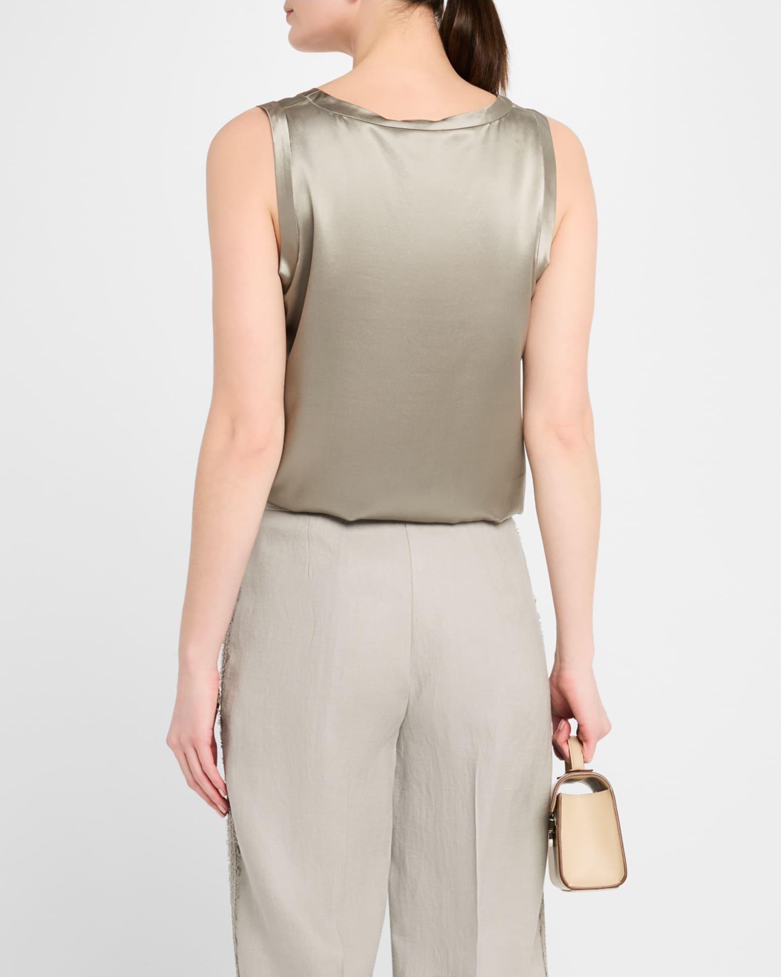 Perla Luxe Reversible Silk Charmeuse Shell Product Image