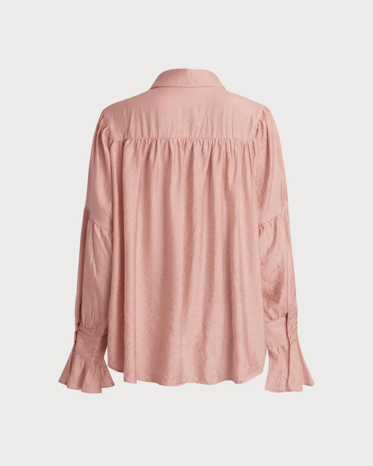 Pink Oversized Button Shirt Product Image