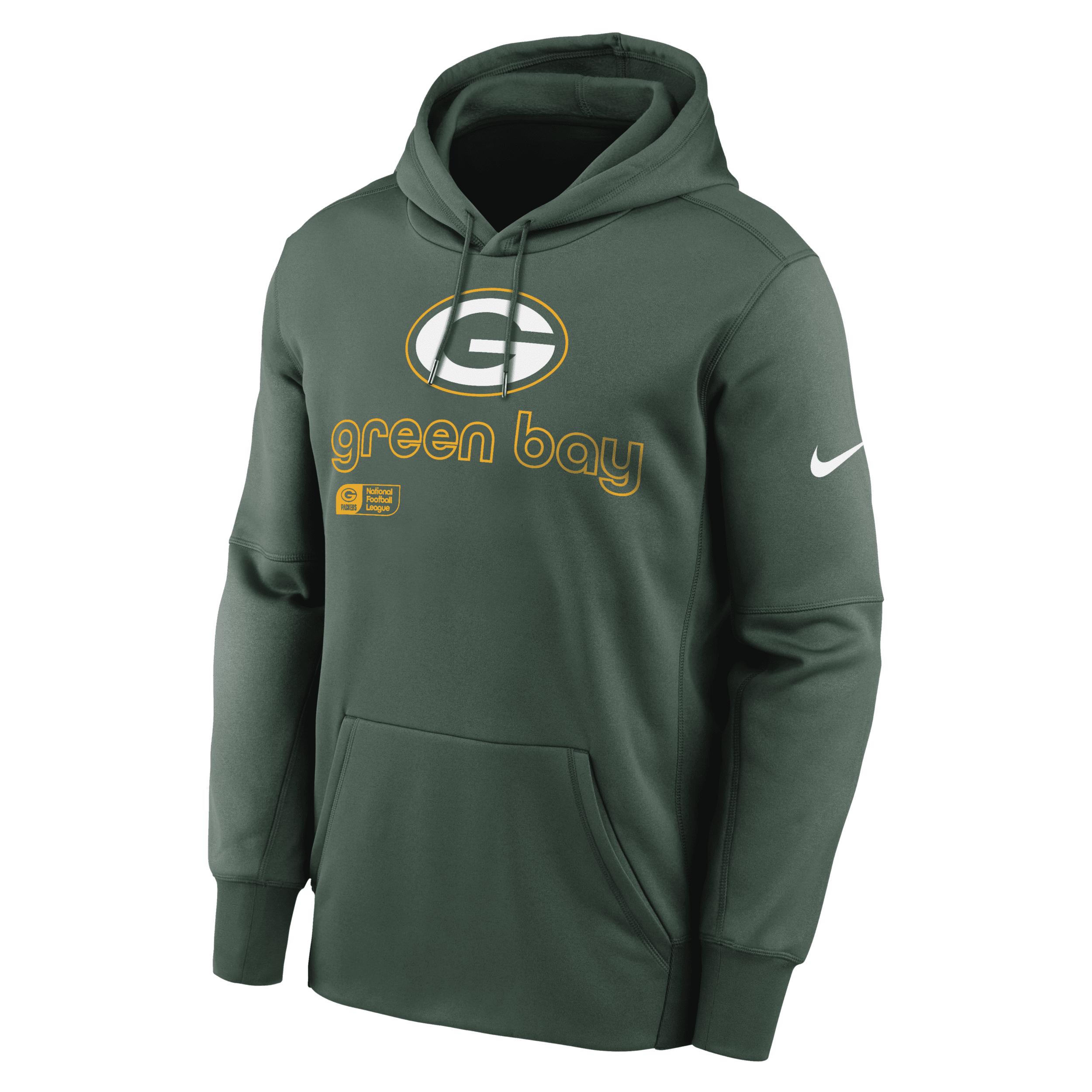 Mens Green Bay Packers Mens Nike Therma NFL Pullover Hoodie | NKAQ3EE7T-9YE Product Image