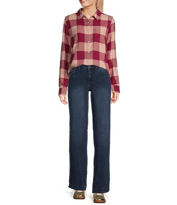 Flag and Anthem Long Sleeve Georgianna Plaid Woven Shirt Product Image