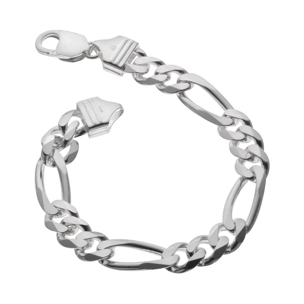 PRIMROSE Sterling Silver Figaro Bracelet, Women's, Size: 8", Mutli Product Image