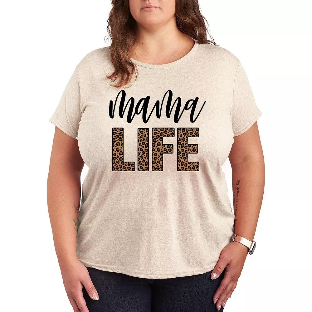 Plus Mama Life Leopard Graphic Tee, Women's,  Product Image