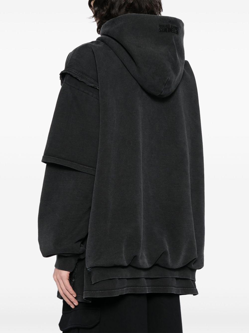 Paris logo-embroidered hoodie Product Image