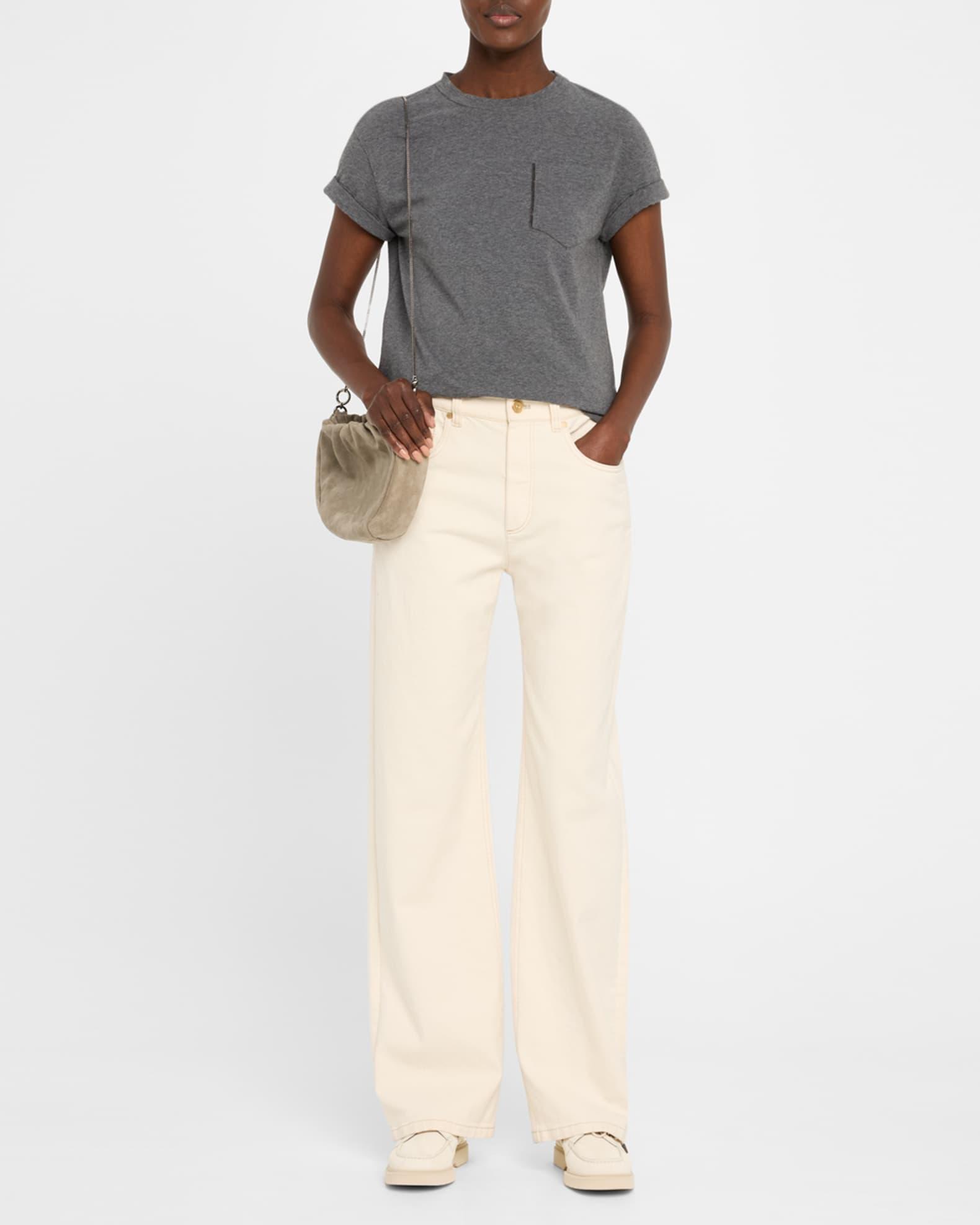 Monili Ruched Suede Shoulder Bag Product Image