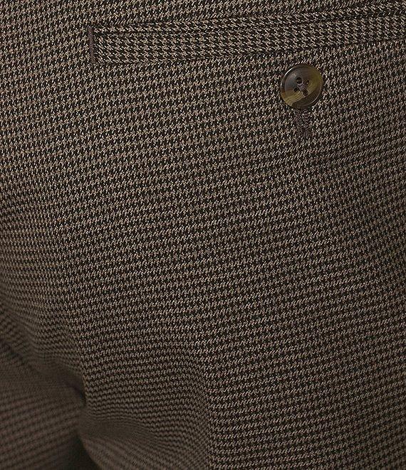 Roundtree & Yorke TravelSmart Classic Fit Flat Front Houndstooth Chino Pants Product Image
