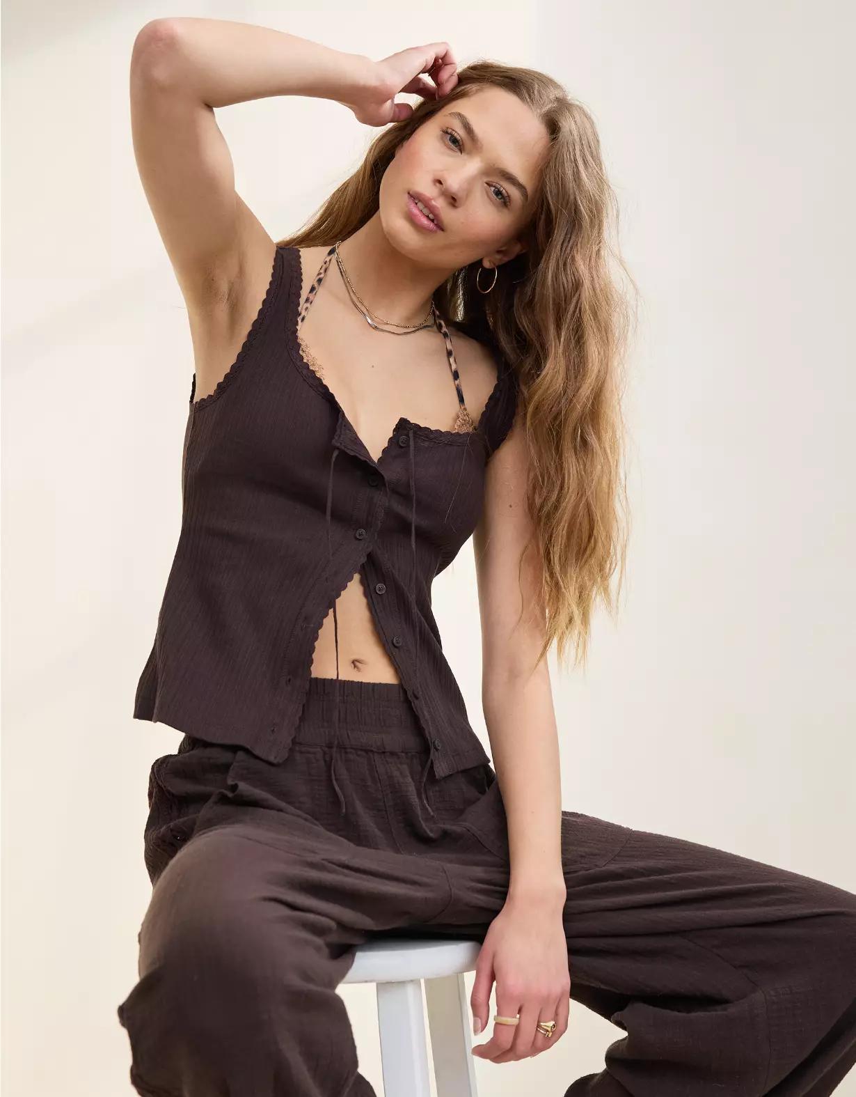 Aerie Sneak Peek Tank Top Product Image