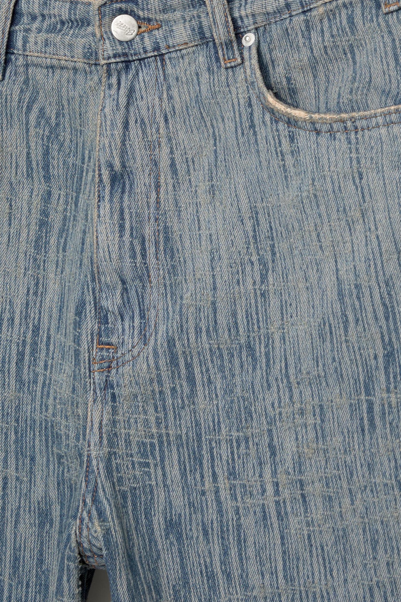 Flecked denim skater Bermuda shorts Product Image