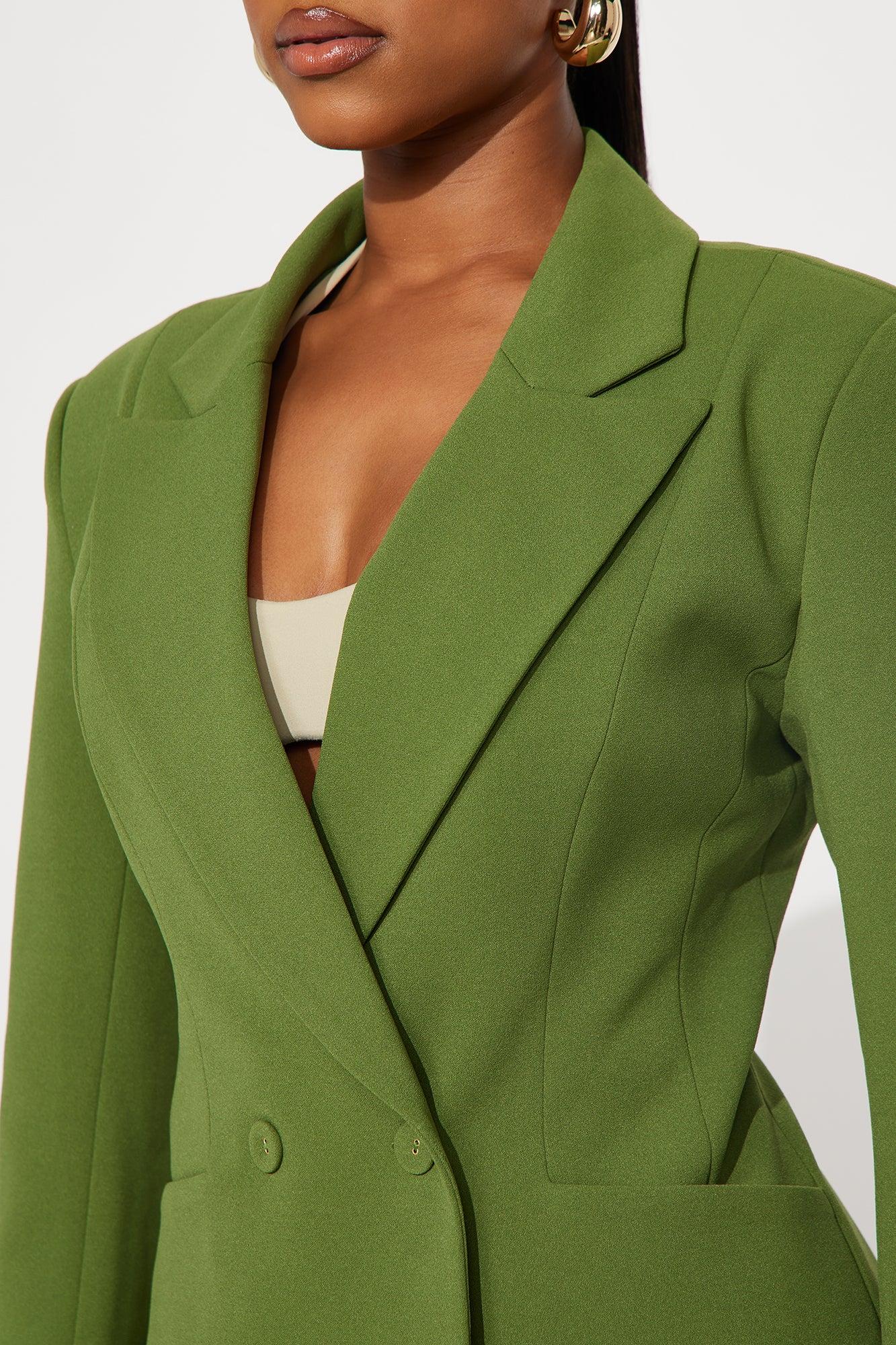Charlie Fitted Blazer - Green Product Image