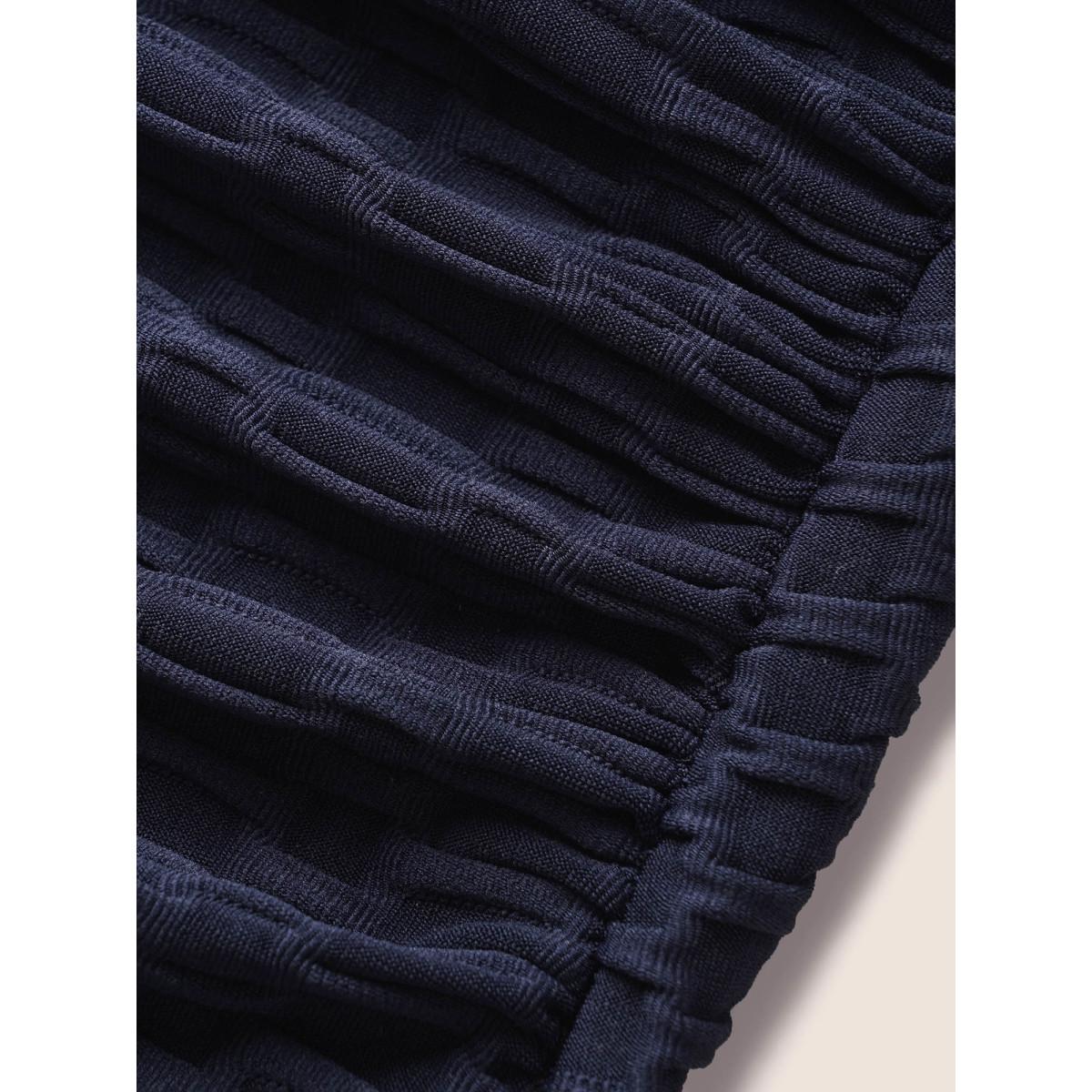 Plus Size U Neck Patchwork Contrast Webbing One Piece Swimsuit Women's Swimwear Midnight Beach Woven ribbon&lace trim Curve Bathing Suits High stretch One Pieces BloomChic 12/L Product Image