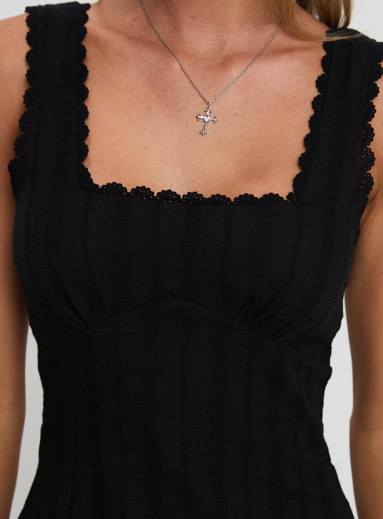 Dasha Mini Dress Black Product Image