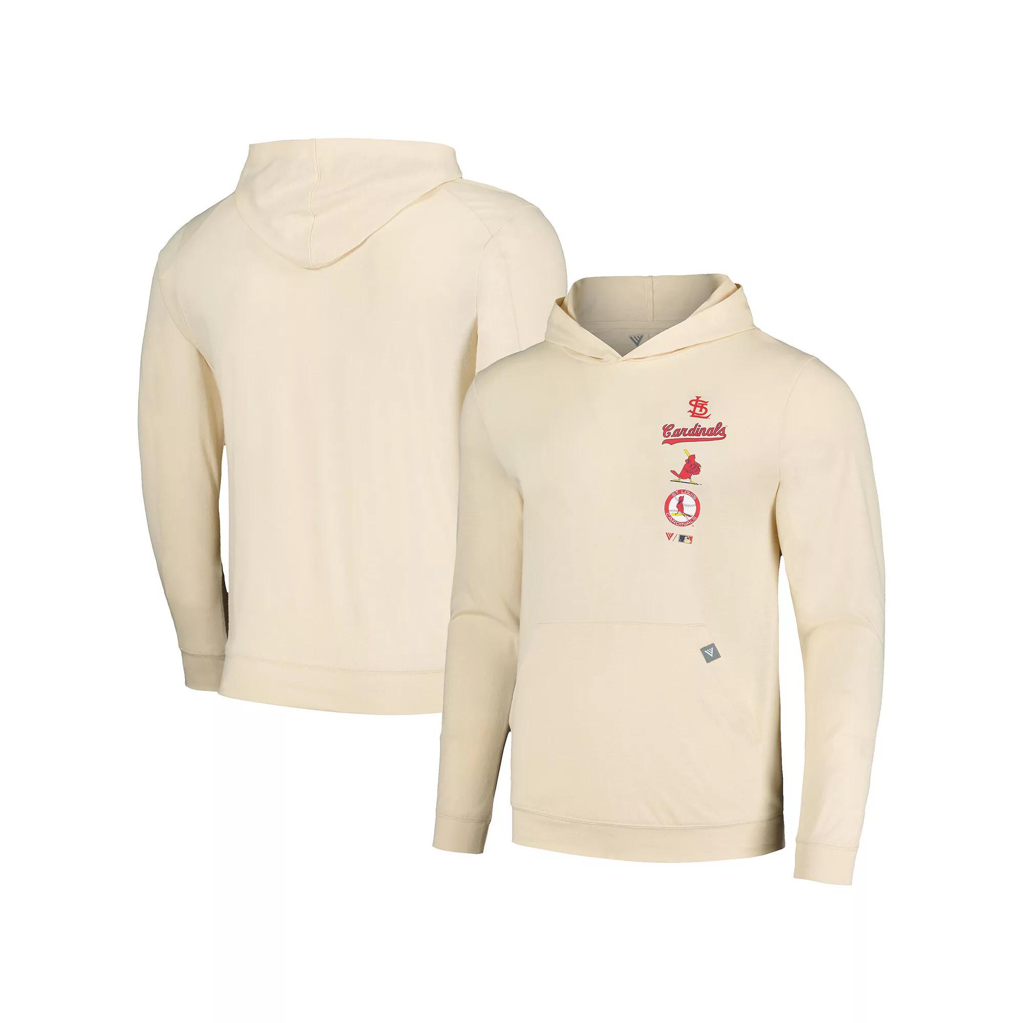 Men's Levelwear Cream St. Louis Cardinals Base Line Pullover Hoodie,  Product Image