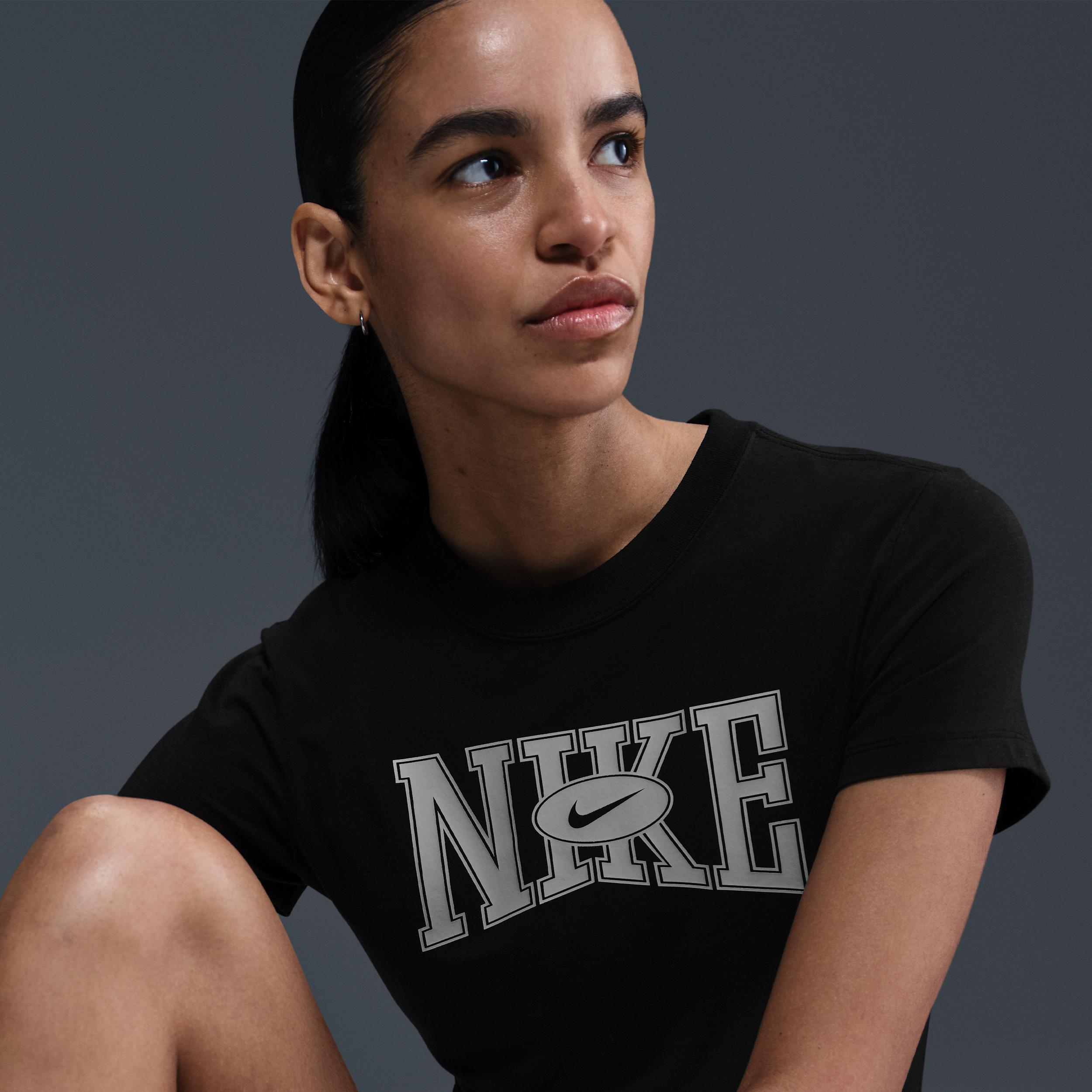 Womens Nike Sportswear Slim Cropped T-Shirt | HQ1709-010 Product Image