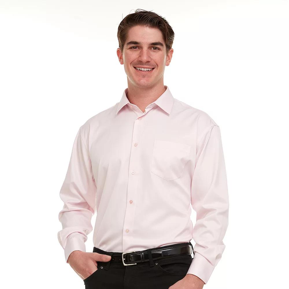 Men's Geoffrey Beene Regular-Fit Sateen Stretch Dress Shirt,  Product Image