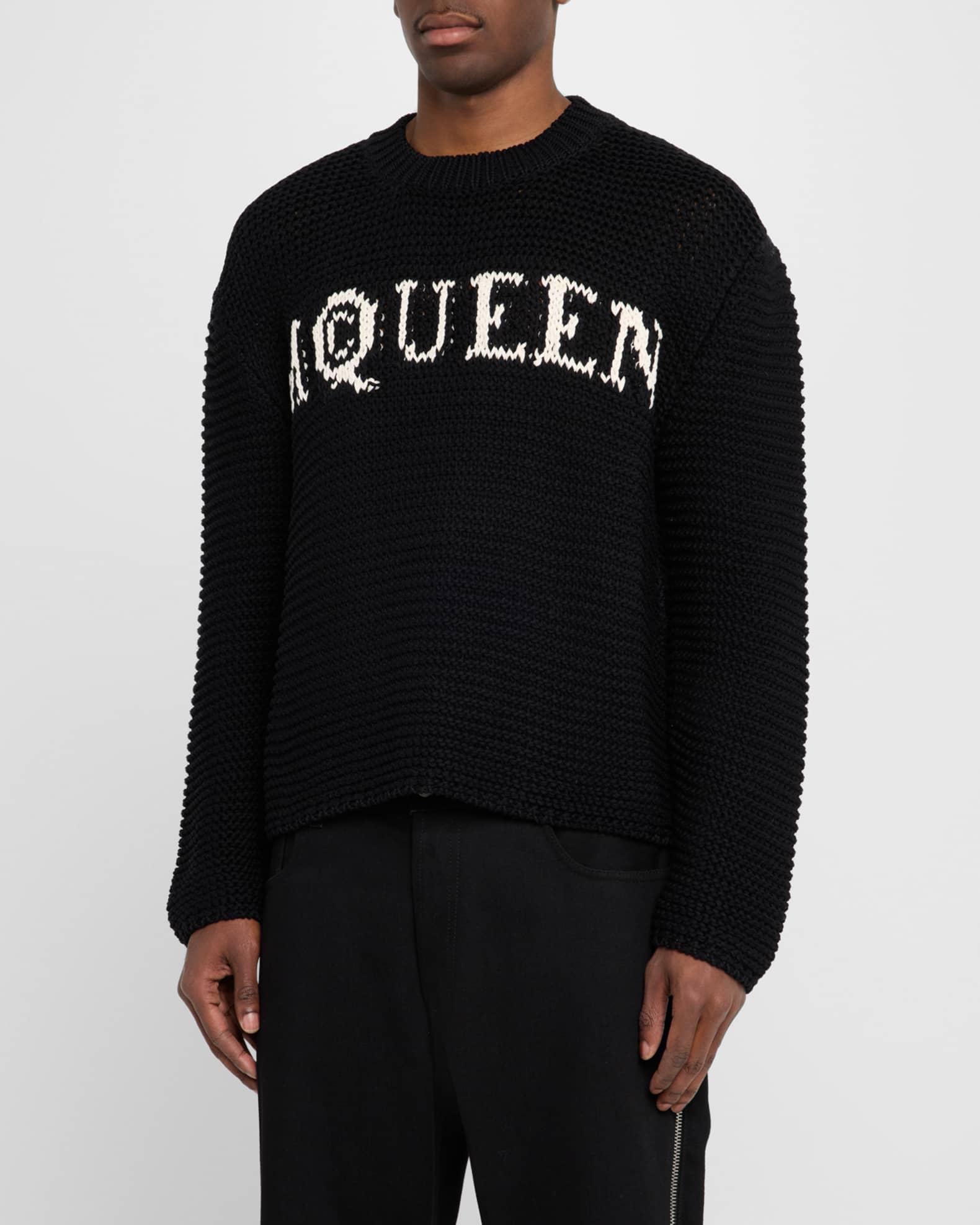 Men's Crewneck Logo Intarsia Sweater Product Image