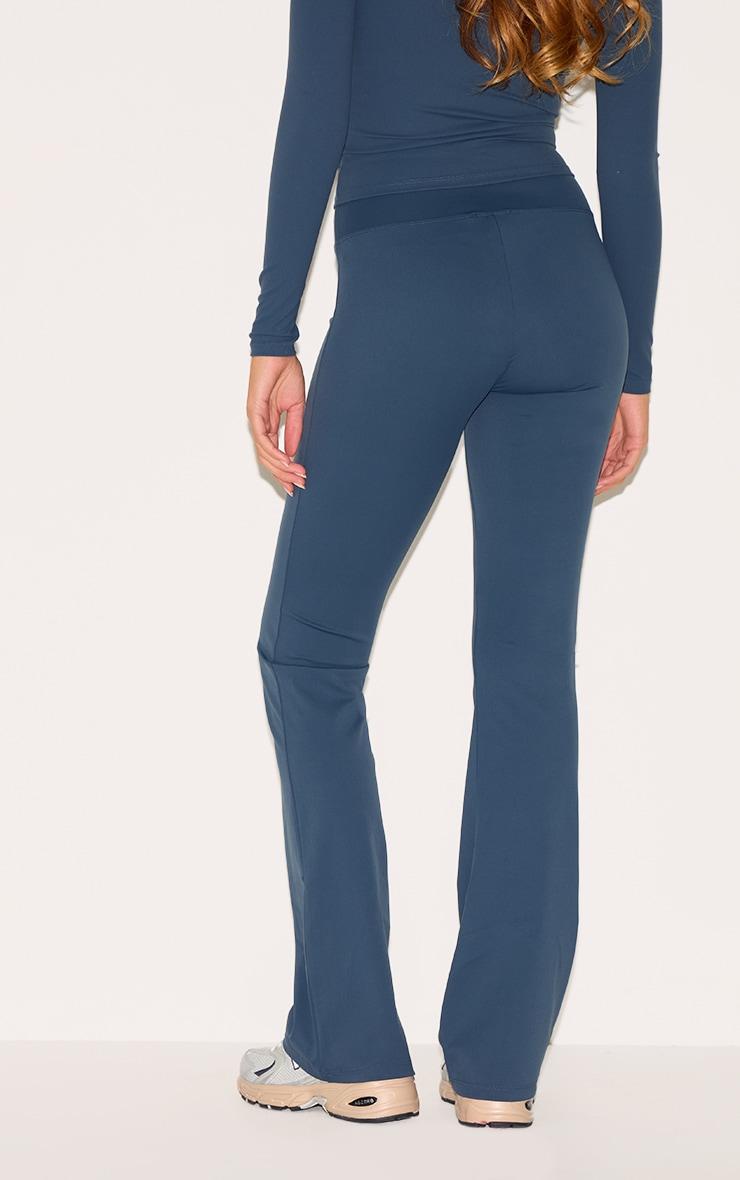 Midnight Blue Sculpt Straight Leg Yoga Pants Product Image