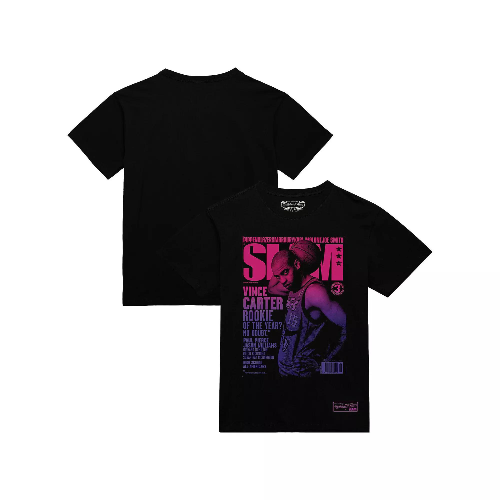 Men's Mitchell & Ness Vince Carter Black Toronto Raptors SLAM Gradient T-Shirt,  Product Image